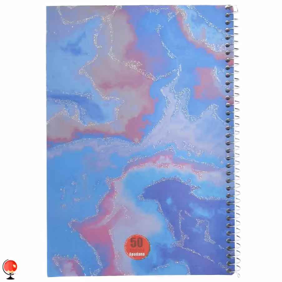 دفتر مشق 50 برگ سیمی طرح ابر و باد آپادانا