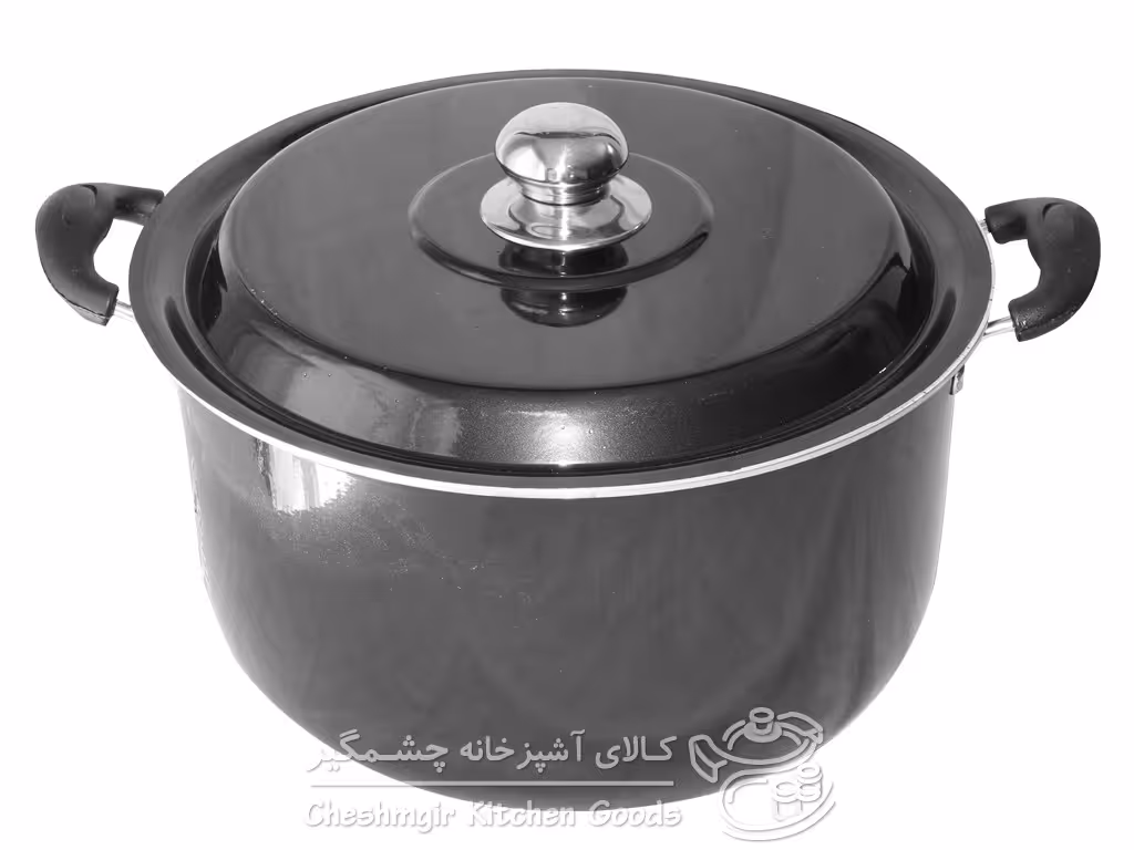 قابلمه گرانیت ضخیم سایز 32 رویال رنگ مشکی