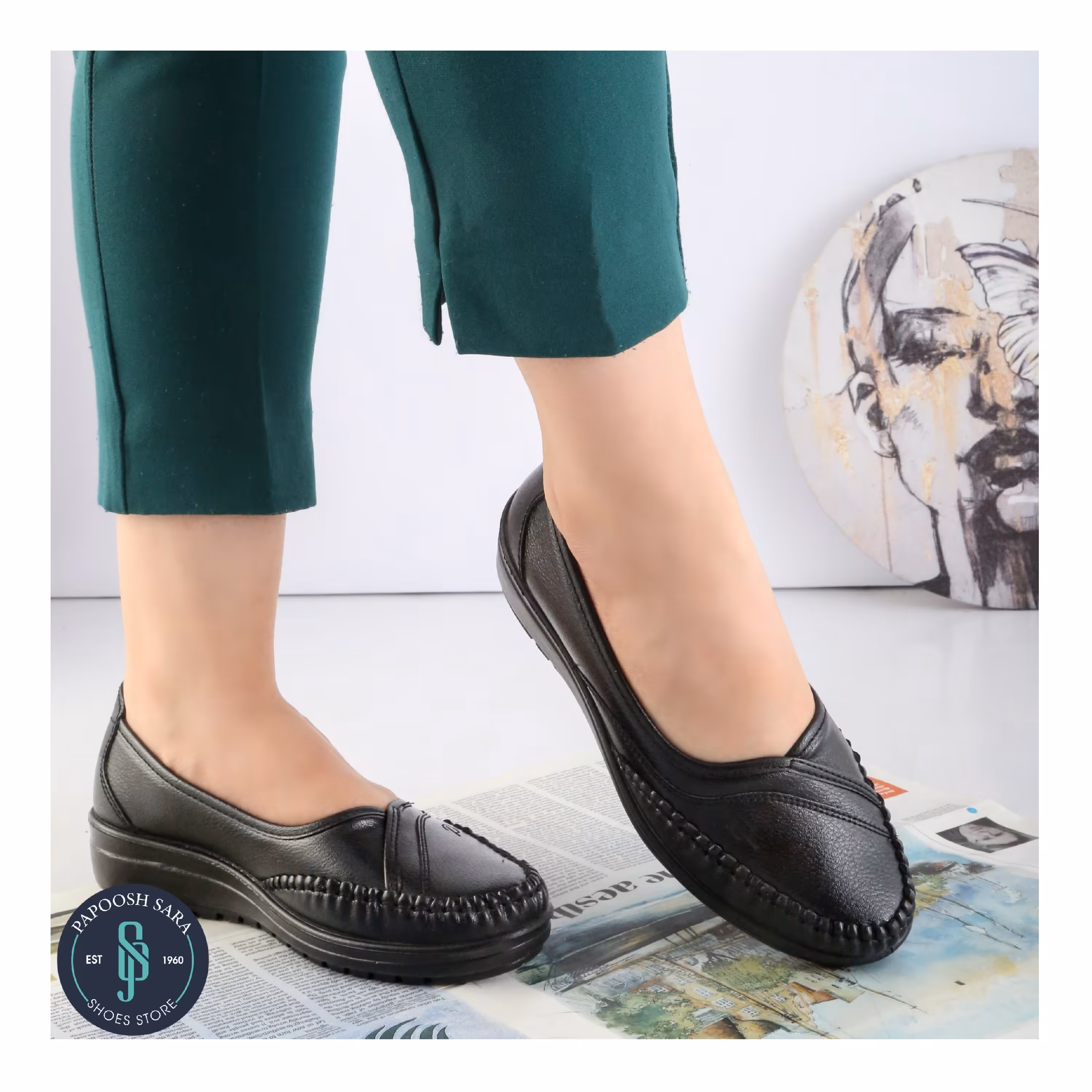 کفش زنانه طبی اصل تبریز مدل رها کیفیت عالی زیره تزریق سبک نرم 