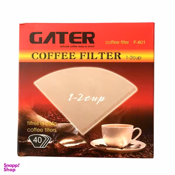 فیلتر قهوه گتر مدل F-801 بسته 40 عددی