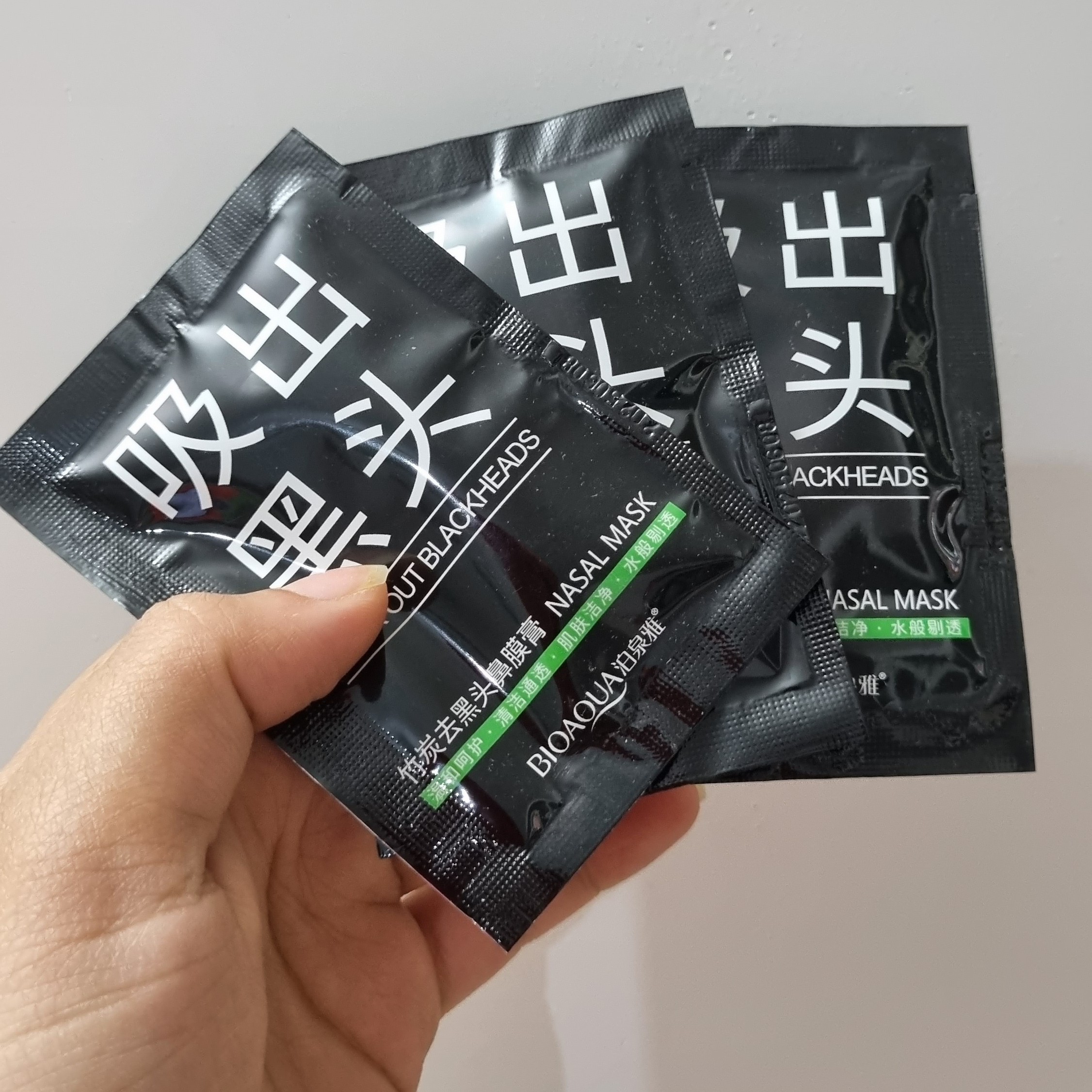 بلک ماسک ضد جوش سرسیاه  بینی بیوآکوا BIOAQUA ساشه ای(دوباراستفاده )