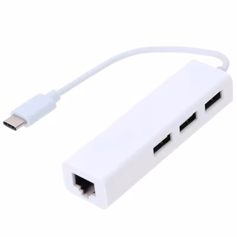 تبدیل USB-C تایپ سی به LAN و هاب USB رویال