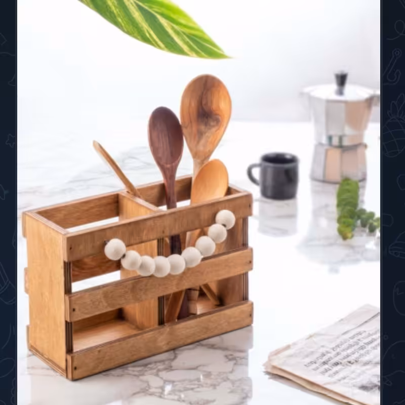 جاقاشقی چوبی مهره دار  جاقاشقی و ست ابزار دوقلو