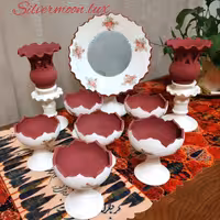 ست هفت سین شامل 6 ظرف و 2 لاله  و آینه