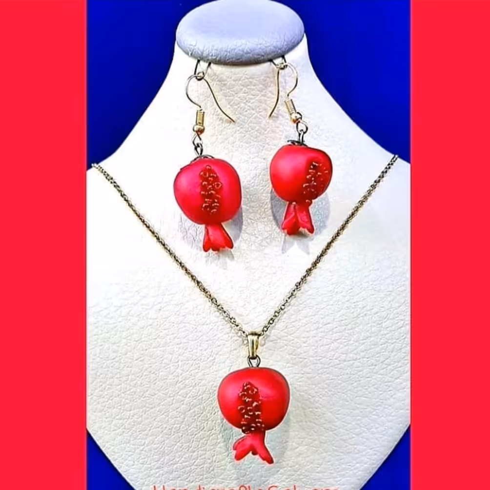 نیم ست انار تم یلدایی