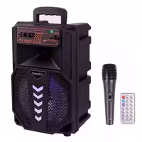 اسپیکر بلوتوثی رم و فلش خور Galexbit GS19   میکروفون و ریموت کنترل