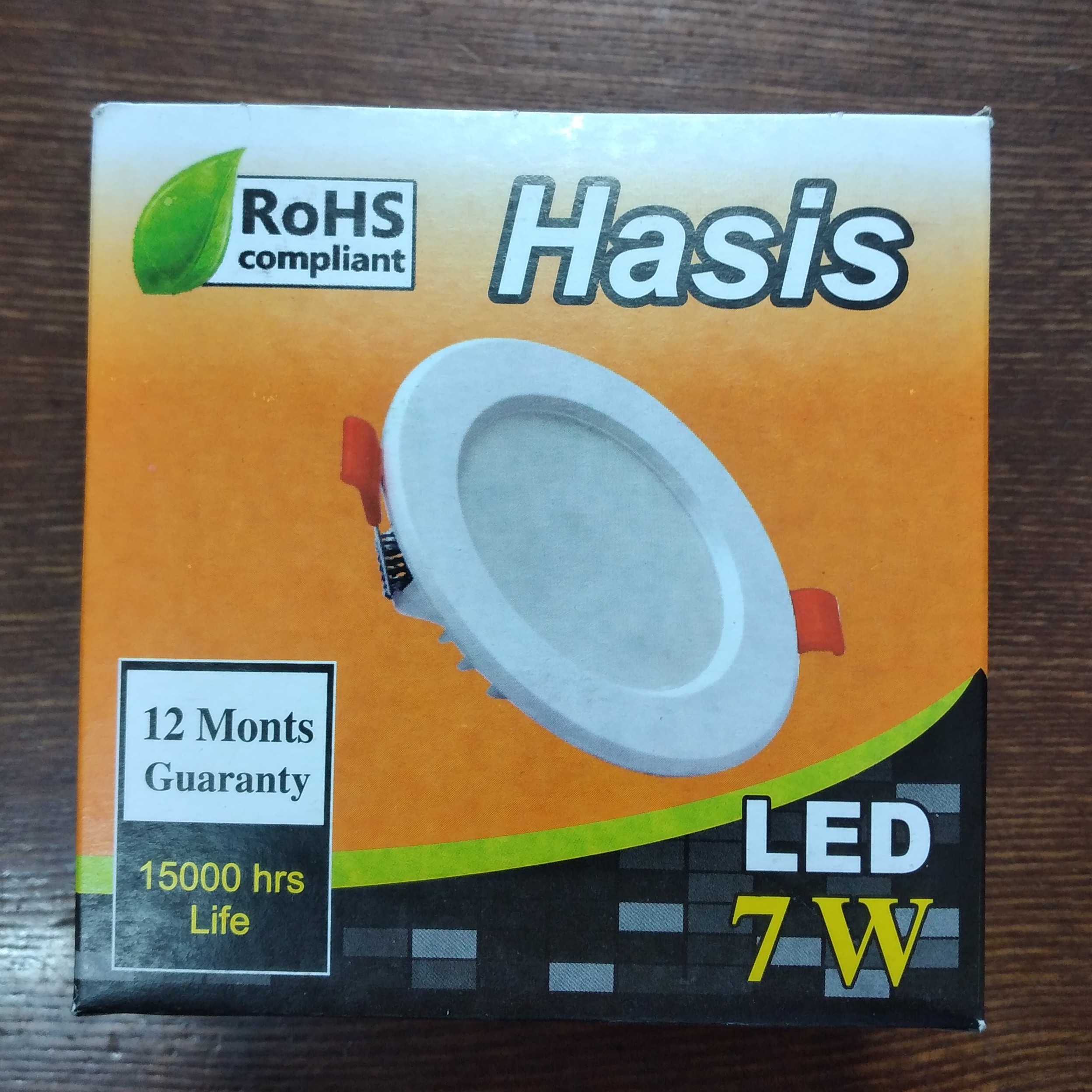 پنل 7وات LED  رنگ مهتابی و آفتابی مارک حسیس 12ماه ضمانت