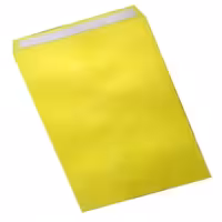 پاکت اداری سایز A4 زرد سر چسب دار بسته 100 عددی