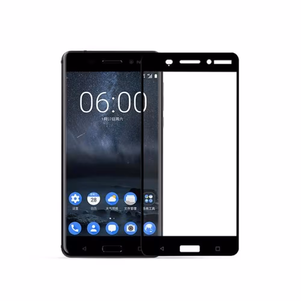 گلس محافظ تمام صفحه گوشی نوکیا 6 - Nokia 6 2017