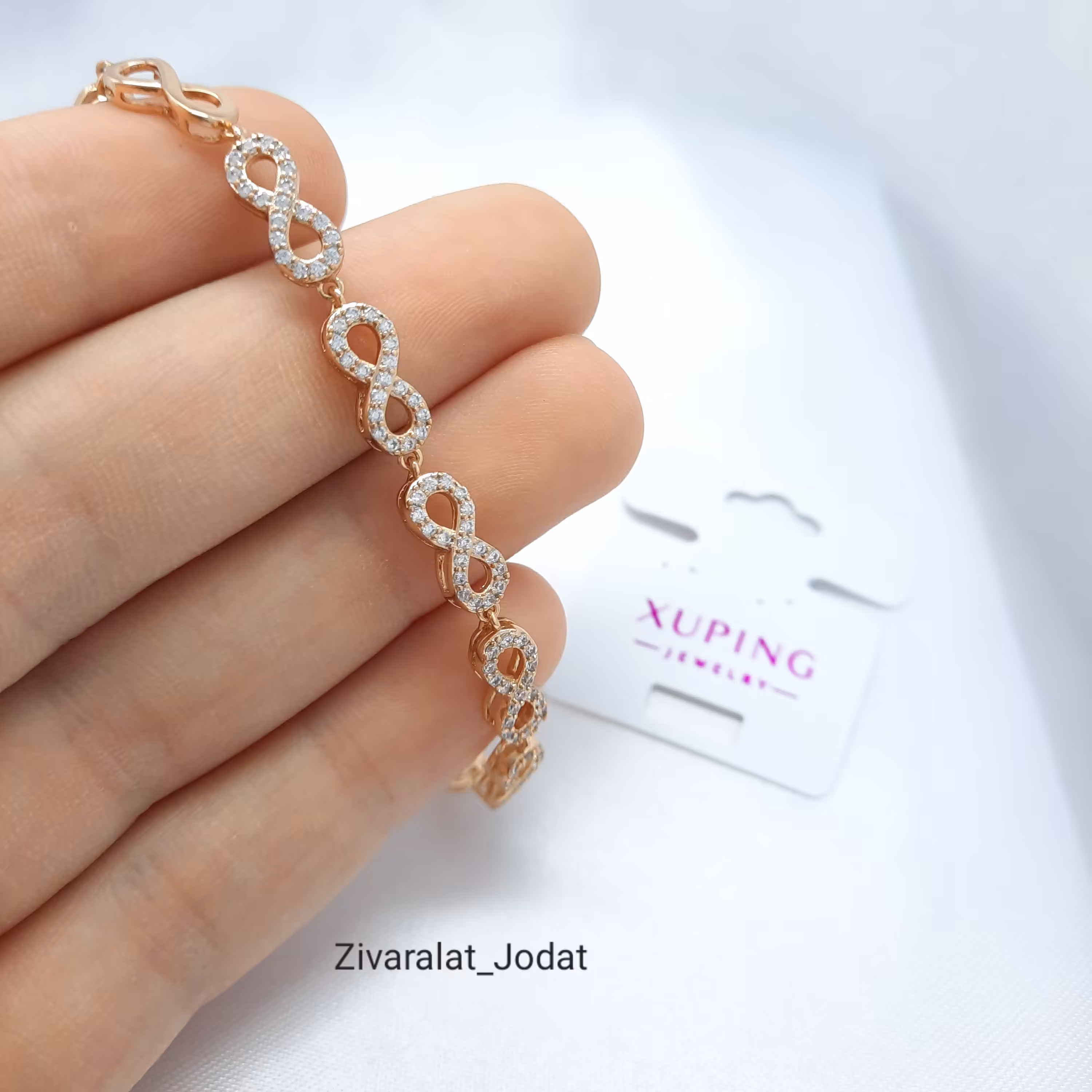 دستبند ژوپینگ طرح تابینهایت کدD46