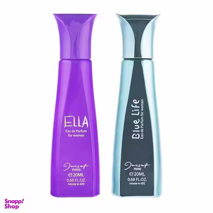 عطرجیبی زنانه ژک ساف مدل Ella حجم 20 میلی لیتر + عطرجیبی زنانه ژک ساف مدل Blue Life حجم 20 میلی لیتر