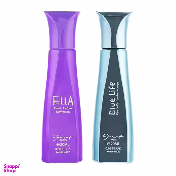 عطرجیبی زنانه ژک ساف مدل Ella حجم 20 میلی لیتر + عطرجیبی زنانه ژک ساف مدل Blue Life حجم 20 میلی لیتر