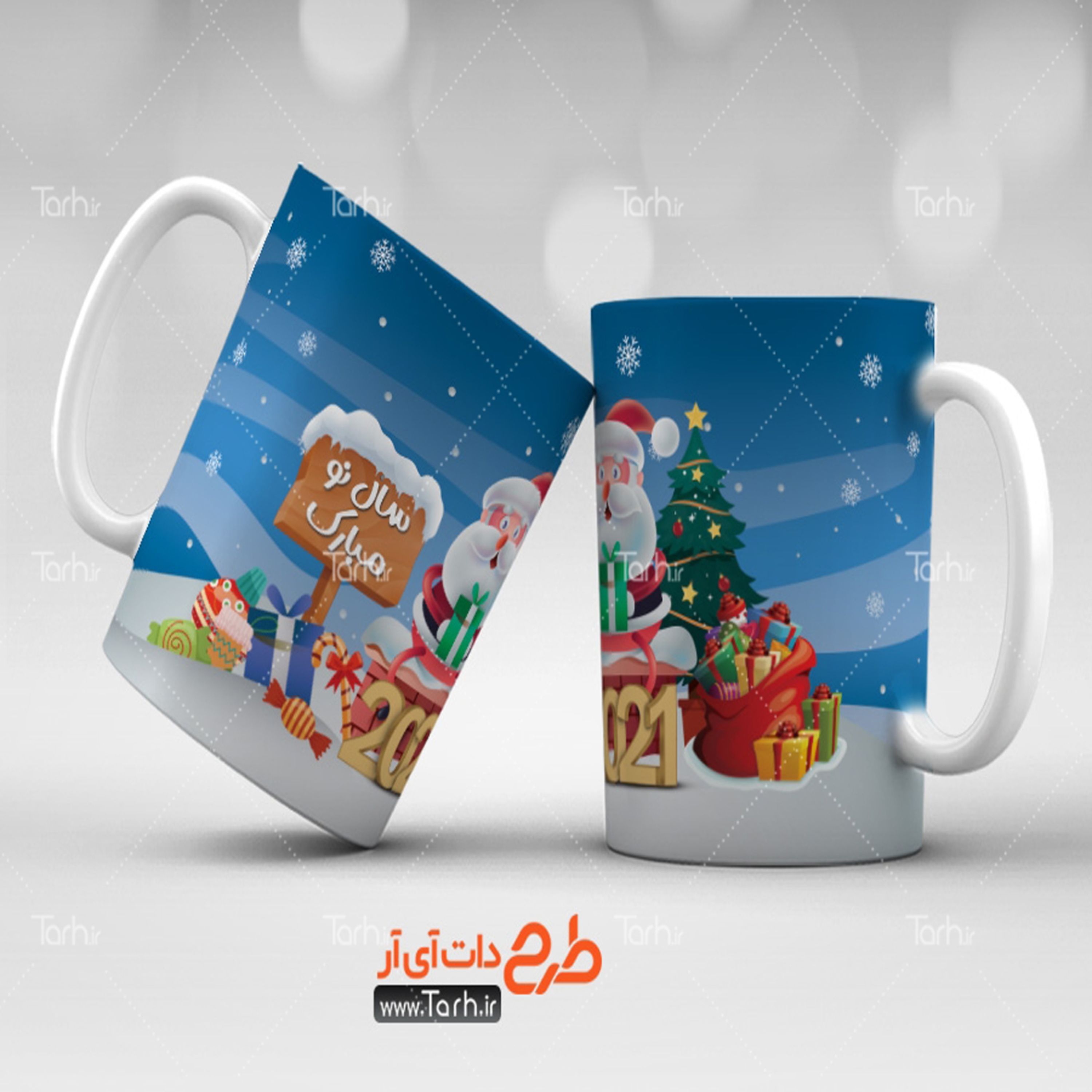 لیوان طرح سال نو مبارک3