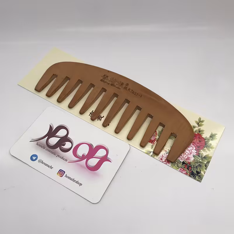 شانه دندانه درشت بامبو