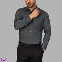 پیراهن مردانه آیکت کد 03 رنگ ذغالی