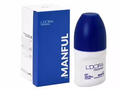 مام دئودورانت رولی مردانه مدل MANFUL لدورا فرگرنس 50 میلی لیتر