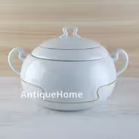 سوپ خوری چینی مقصود مدل رویال دو خط طلا