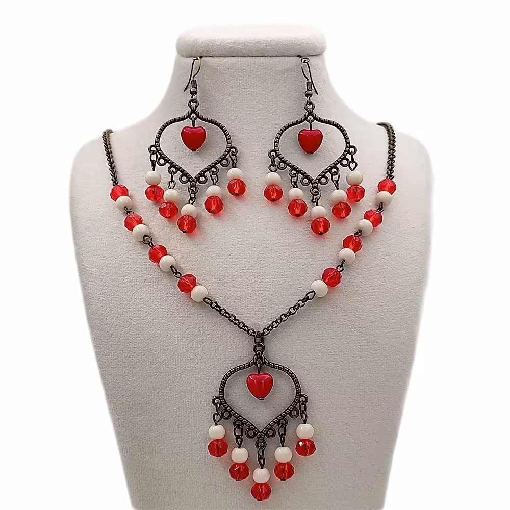 نیم ست زنانه طرح قلب