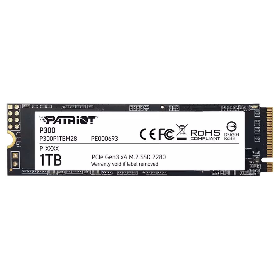 SSD پاتریوت مدل Patriot P300 PCIe M.2 1TB | فروشگاه گیمینگ تکاف