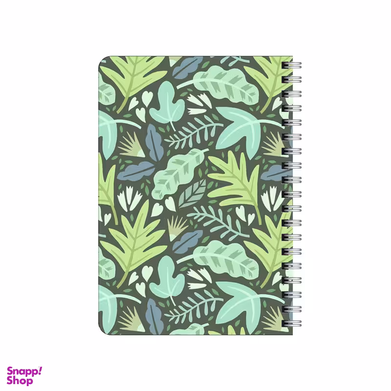 دفترچه یادداشت بامبیلیپ مدل چوبی طرح پترن گل و گیاه کد 4948099