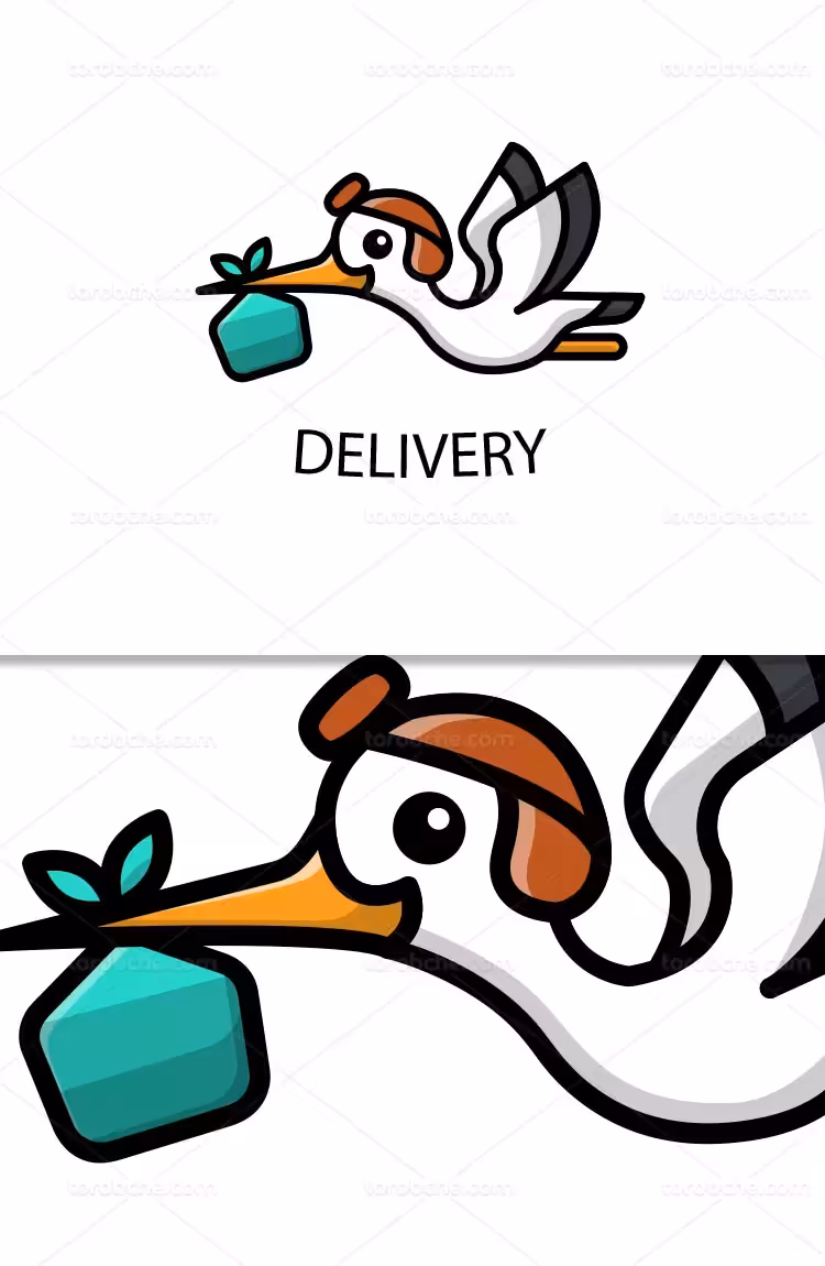 وکتور لوگو لک لک بامزه | گرافیک با طعم تربچه