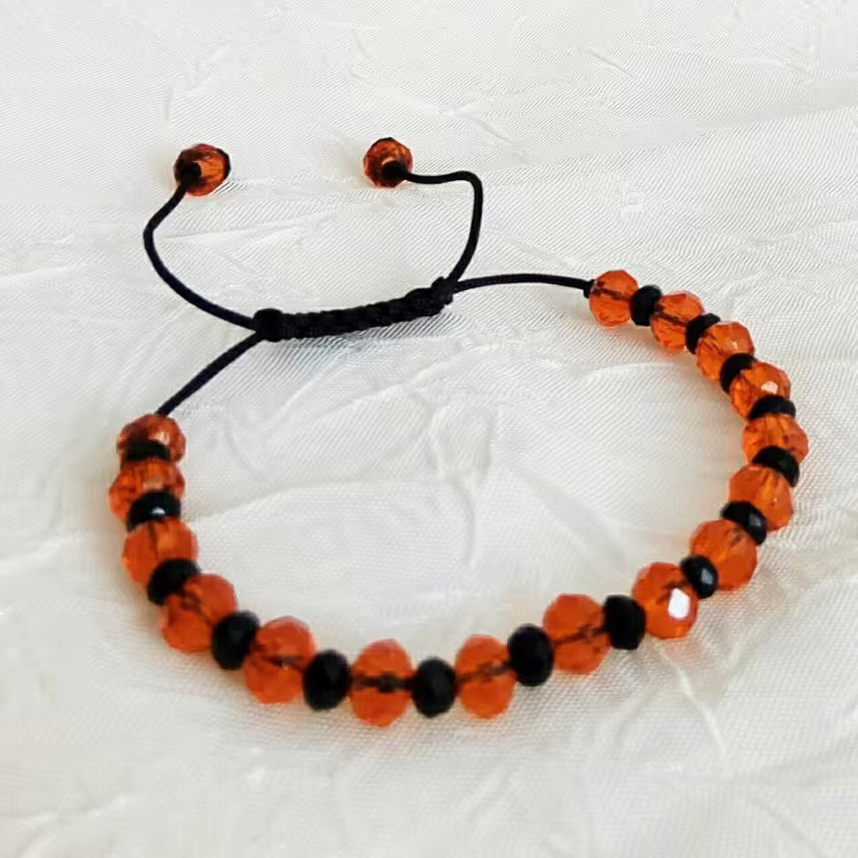 دستبند کشویی دو رنگ کریستالی