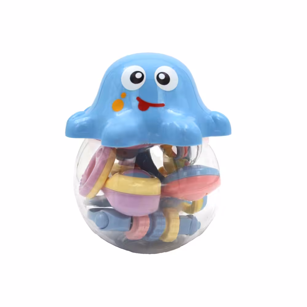 پک جغجغه نوزاد طرح هشت پا 6 عددی