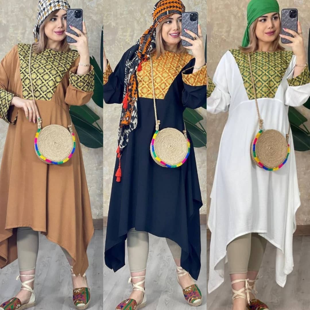 مانتو خامه دوزی و ابروبادی درجه یک عیدانه