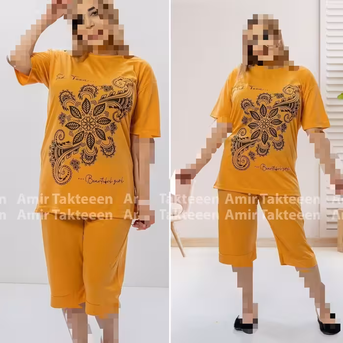 تیشرت شلوارک قواره دار