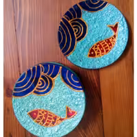 مجموعه هفت عددی بشقاب هفت سین ویترای سایز 9 سانتی متر