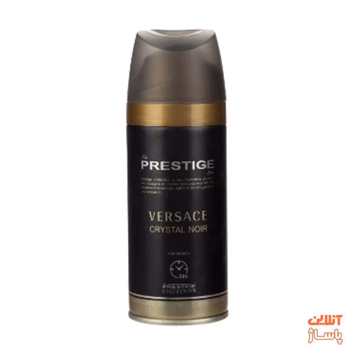اسپری خوشبو کننده بدن زنانه پرستیژ مدل Versace Crystal Noir حجم 150 میلی لیتر