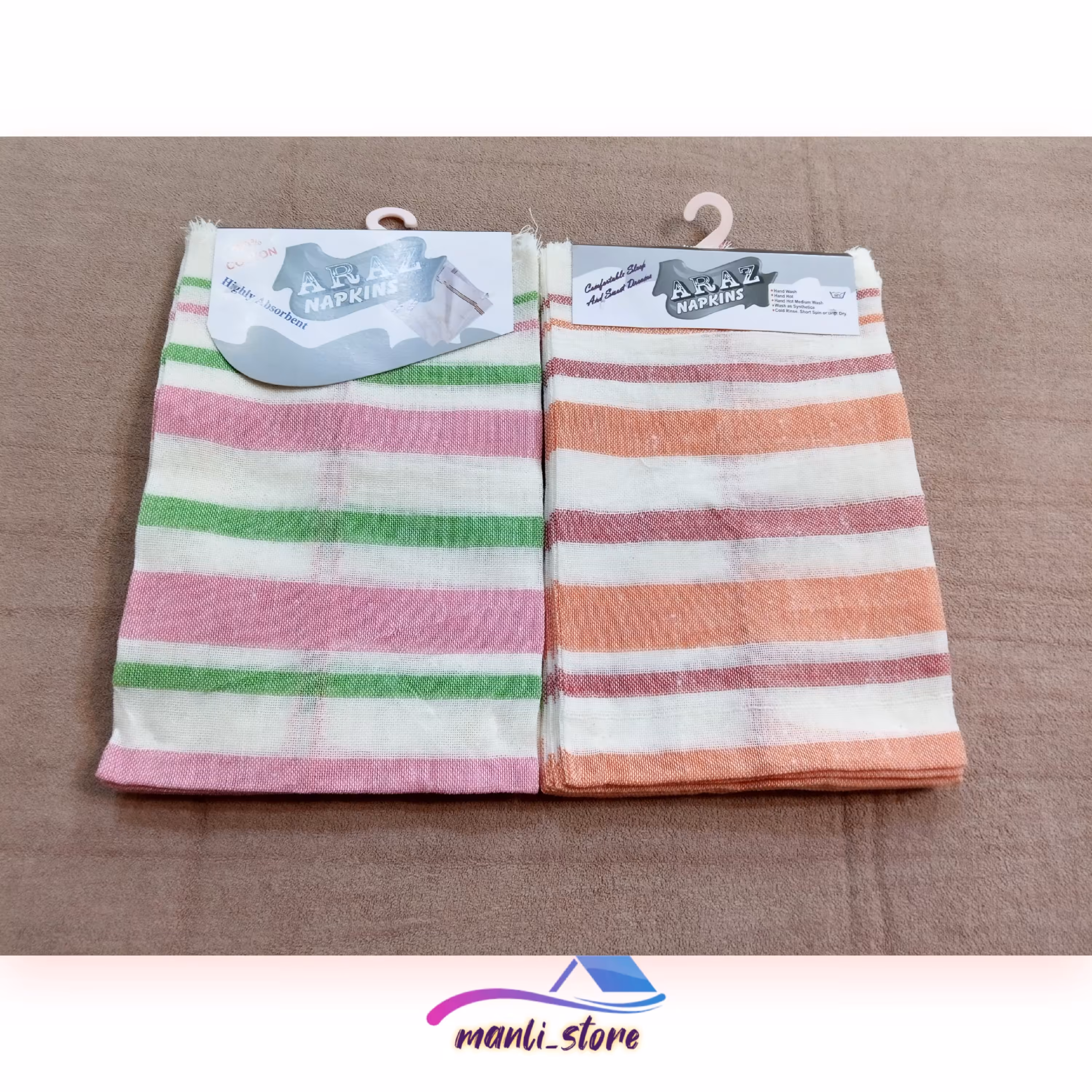 پک 6 عددی دستمال کتان