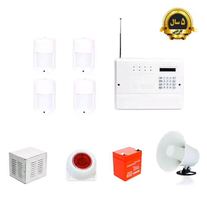 پکیج دزدگیر اماکن فایروال مدل F10 با چهارچشم باسیم h6