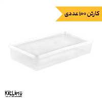 ظرف یکبار مصرف 2000 میلی لیتر شفاف (کارتن 100 عددی)