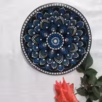 ظروف سفالی نقطه کوبی صنایع دستی