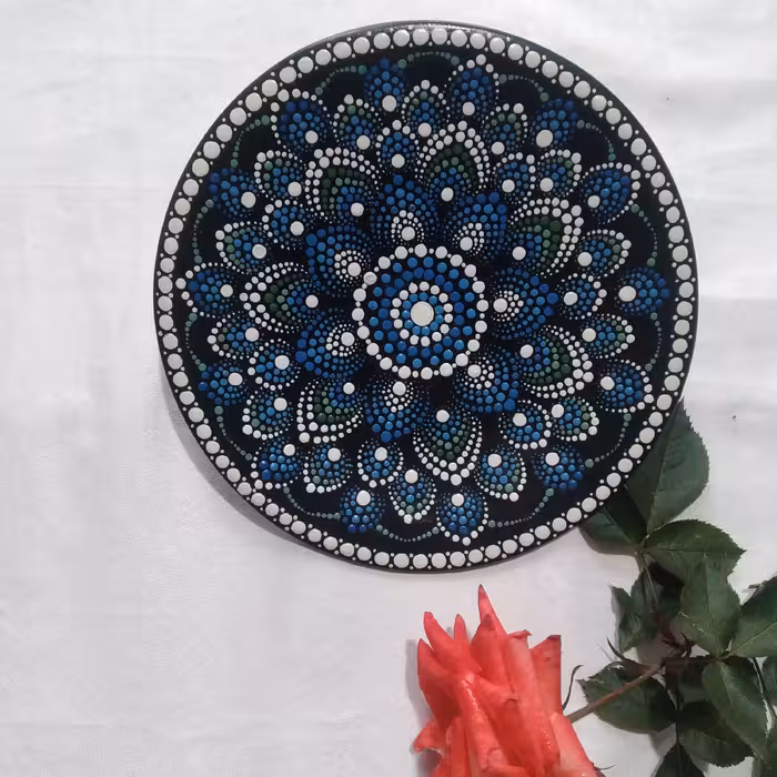 ظروف سفالی نقطه کوبی صنایع دستی