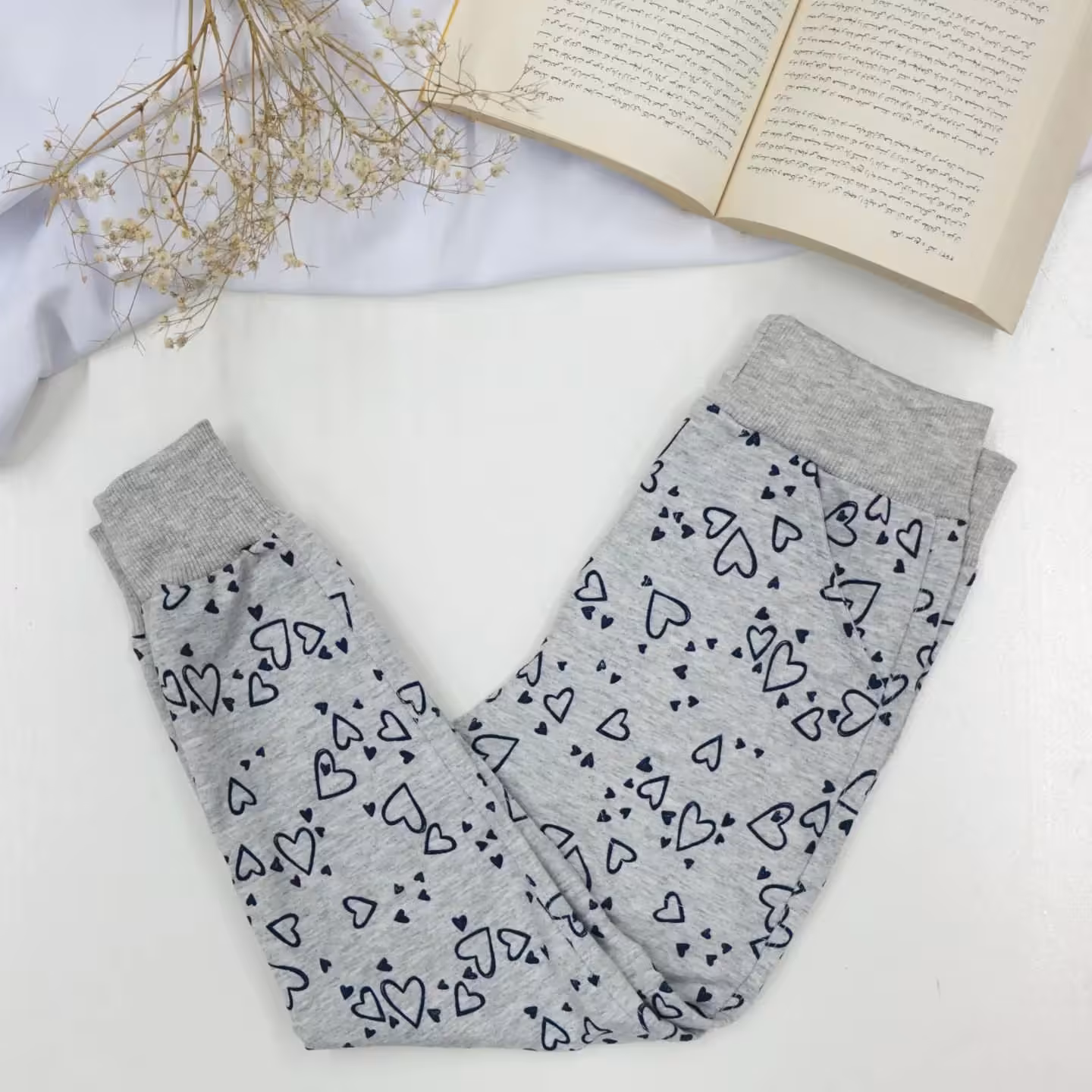 شلوار دخترانه قلب قلبی