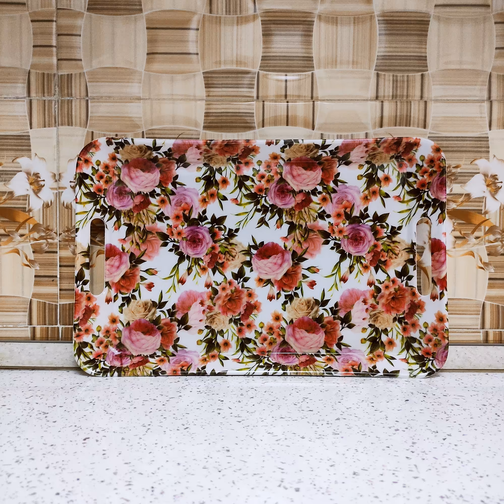 سینی ملامین طرح گل کد 103