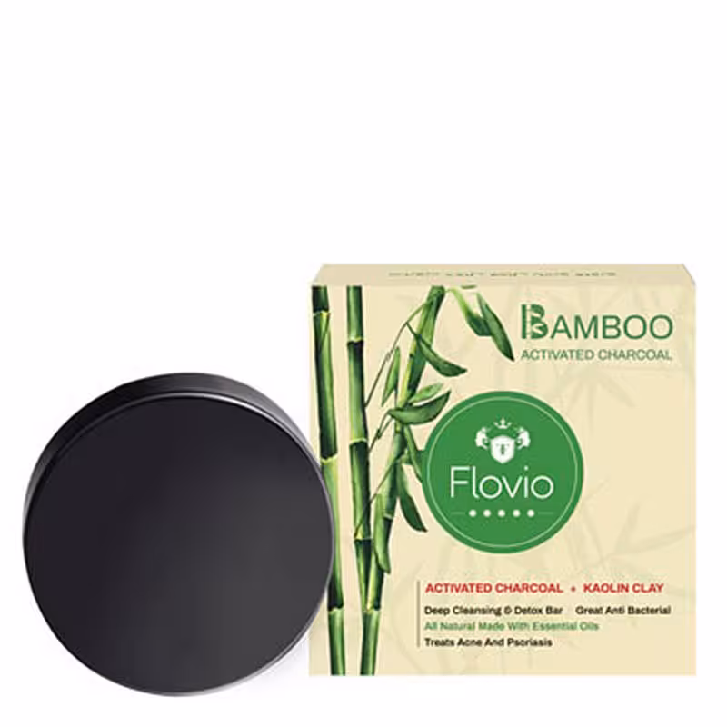 صابون ذغال فعال بامبو فلویو | Flovio Bamboo Activated Charcoal | فارموکسین