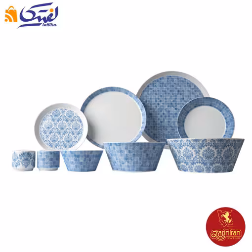 سرويس غذاخوری مورآكو چینی زرین 4 نفره فرم اس 21 پارچه