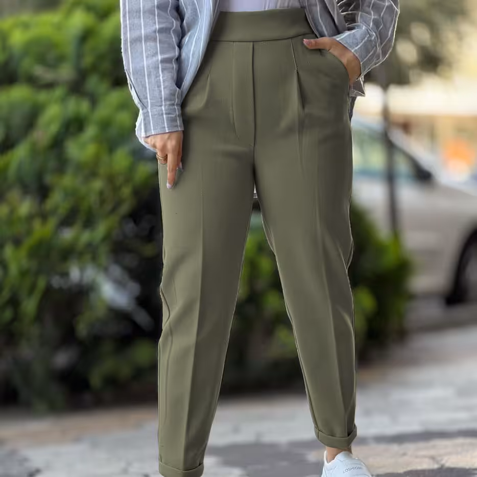 شلوار زنانه شلوار زنانه مام استایل شلوار مام استایل زنانه شلوار زنانه کتان کش