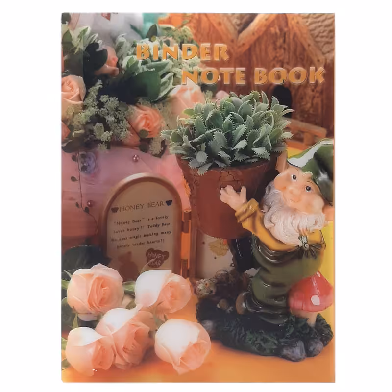 خرید دفتر کلاسوری Papco پاپکو طرح گل 100 برگ جیب دار کد NB-606