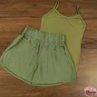 شلوارک نخی زنانه کمرکش پهن در دوسایز و پنج رنگ کاملا راحت و خنک