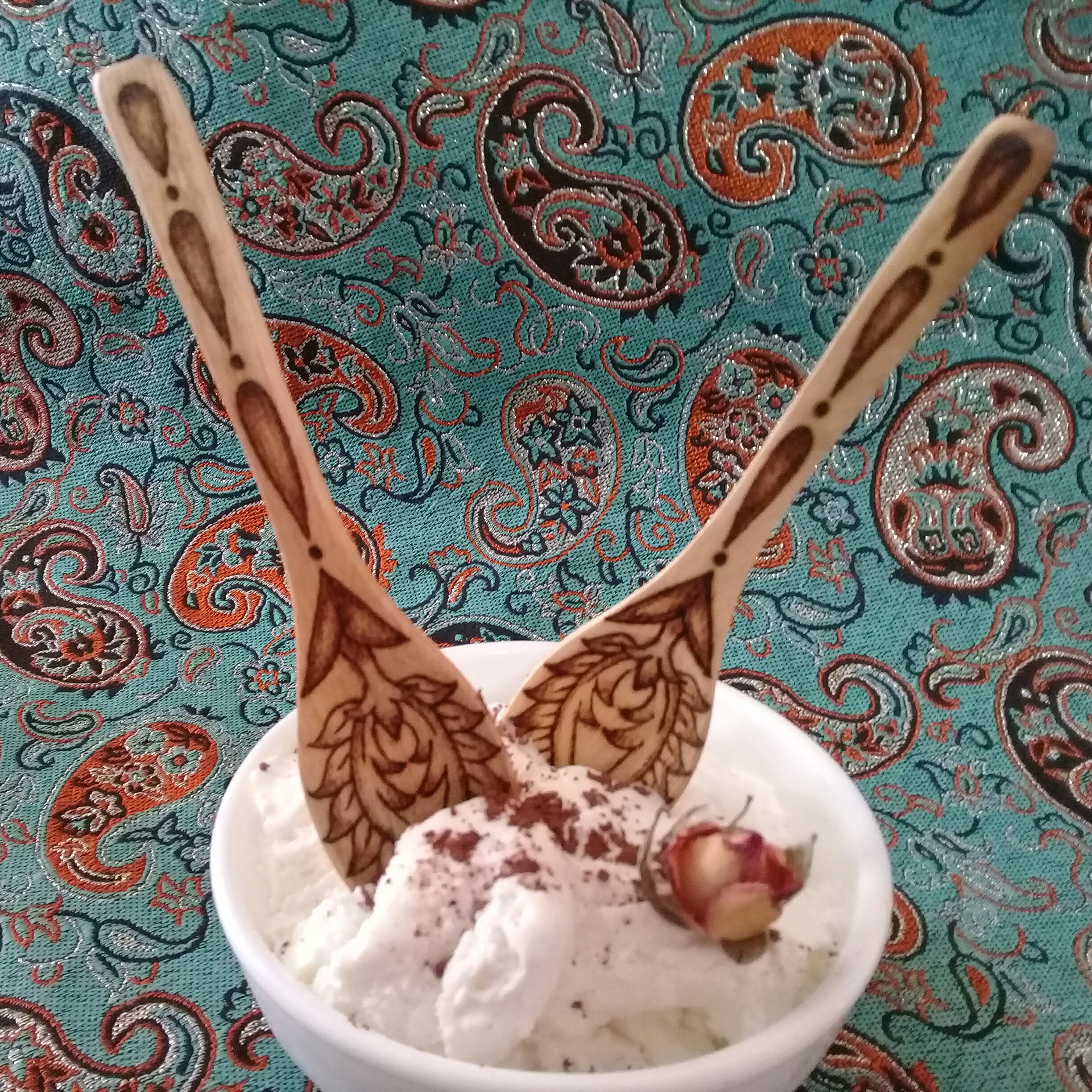 قاشق بستنی خوری چوبی