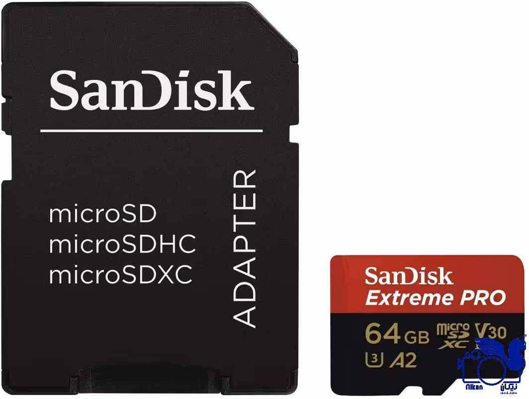 کارت حافظه microSDسن‌دیسک Sandisk 64GB Extreme PRO UHS-I U3 microSDXC Card 200MB/s