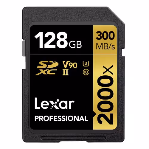 کارت حافظه لکسار مدل Lexar 128GB Professional SDHC UHS-II U3 300MB/s