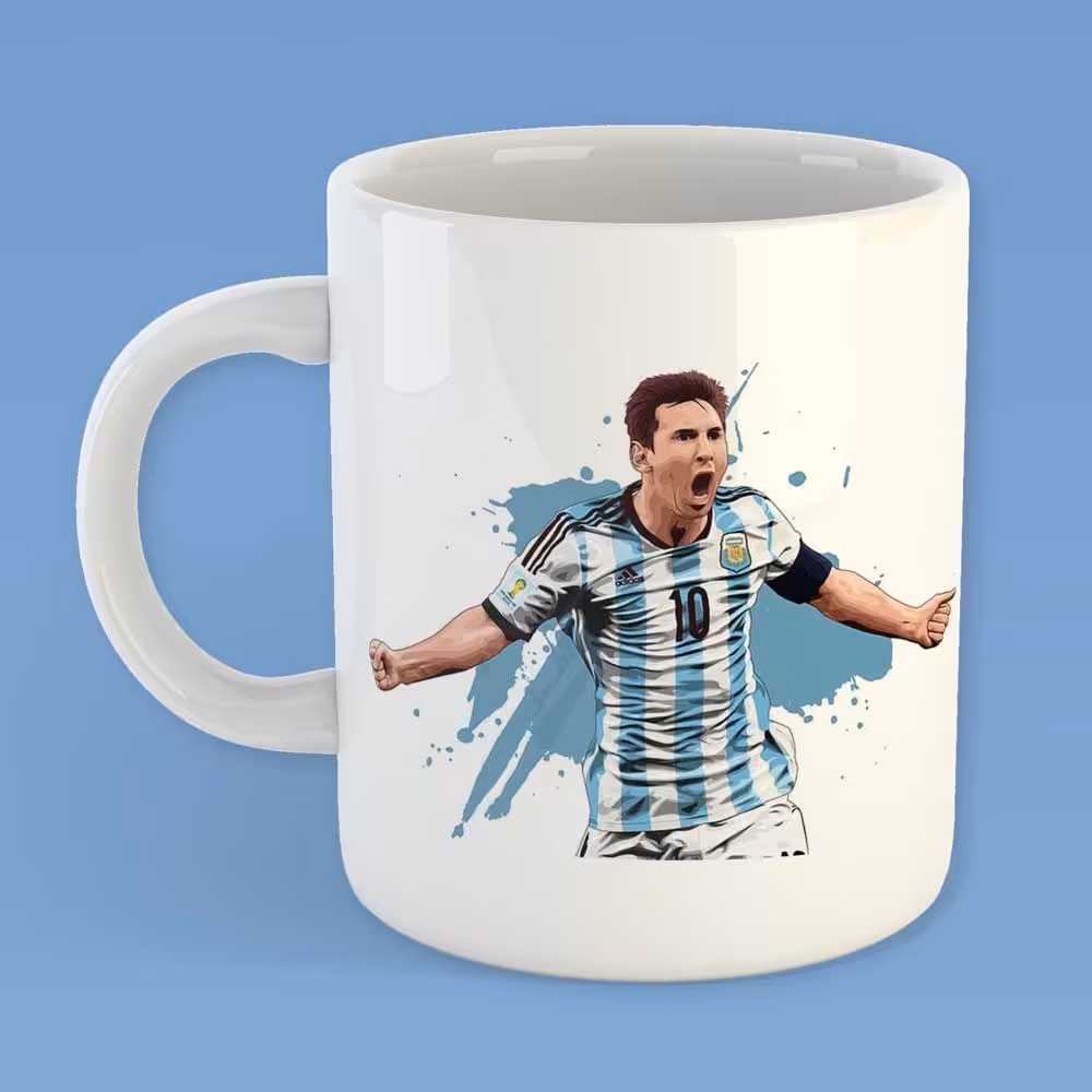 ماگ سرامیکی با طرح لیونل مسی با کیفیت چاپ بالا  کد 5