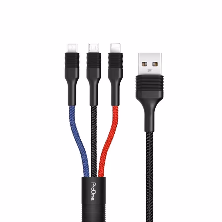 کابل شارژ 3 منظوره پرووان مدل PCC280