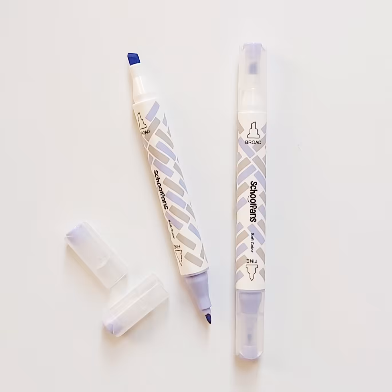 ماژیک هایلایتر  دوسر  رنگ بنفش p4نوک نمدی برند اسکول فنس