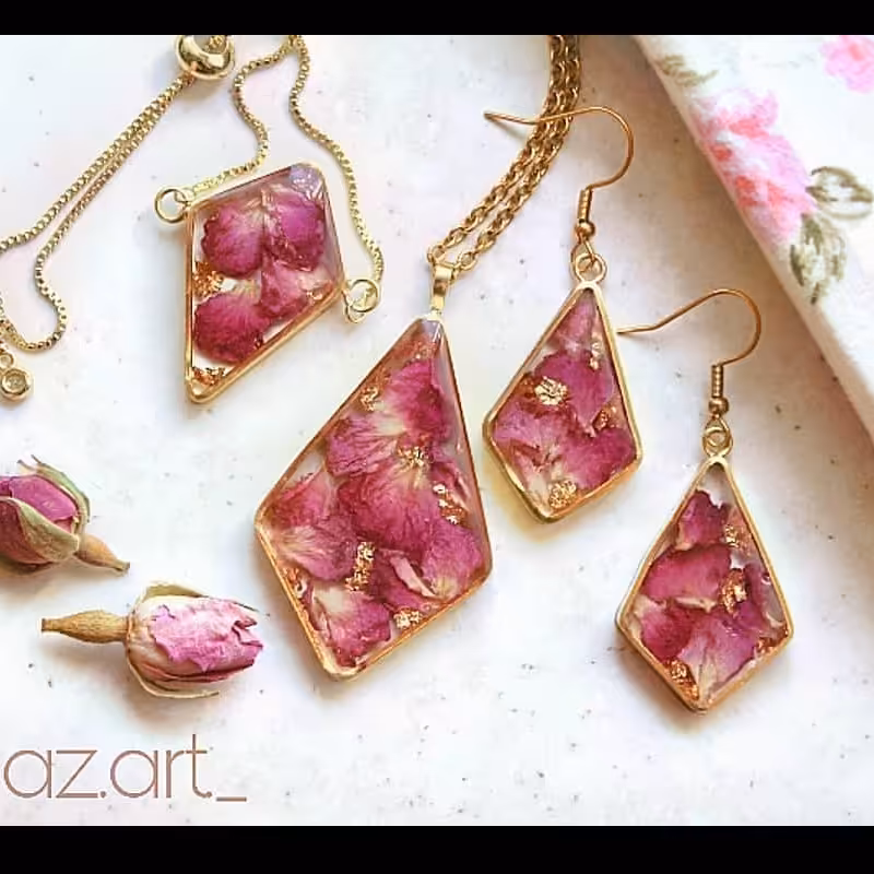 سرویس رزینی گل سرخی 